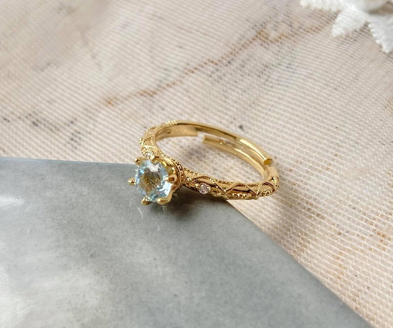 Silver rings Stone <Stone> bare light Gemstone jewelery - General Rings - Gemstone Transparent