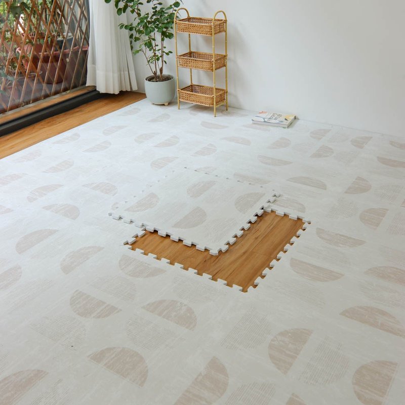 【PLAYZU】Autumn Maple Leaves∣ Decoration Design Specifies Clever Floor Mats - Rugs & Floor Mats - Other Materials Khaki