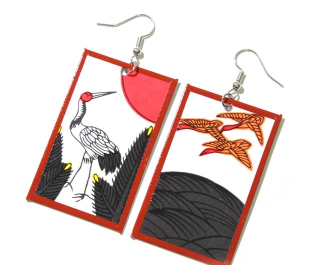 Hanafuda hot sale earrings men