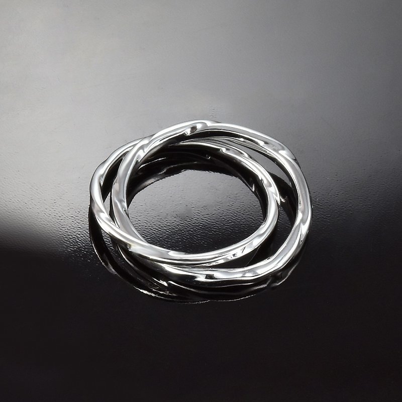 [Customized Gifts] Light Jewelry-Dancer Ring Dancer - แหวนคู่ - โลหะ สีเงิน