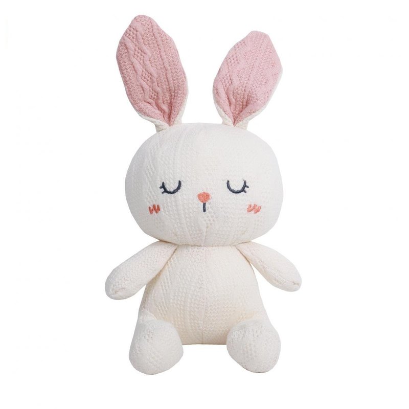 b&h 可愛高毛線針織公仔 20cm - 兔子 - 寶寶/兒童玩具/玩偶 - 其他材質 白色