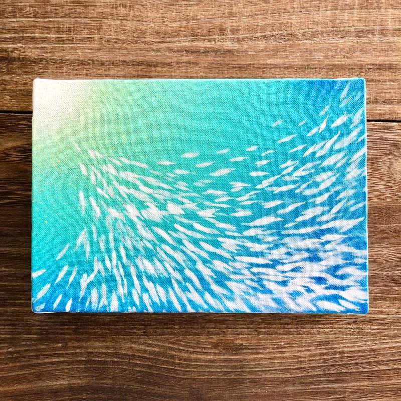We all live as we like キャンバスパネル風景画 - 海報/掛畫/掛布 - 棉．麻 藍色