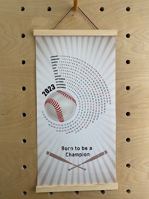 Mijas 米哈斯 棒球年曆掛曆 2023年 客製化