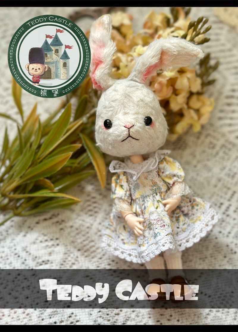 饥饤 series-OB11 Rabbit Handmade Artist Teddy Bear Maohai Teddy Bear - ตุ๊กตา - วัสดุอื่นๆ 