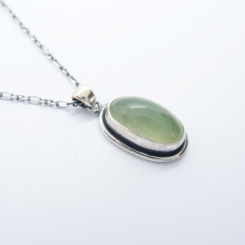 [Classic Series 25] Stone 925 Sterling Silver Necklace - สร้อยคอ - เครื่องเพชรพลอย 