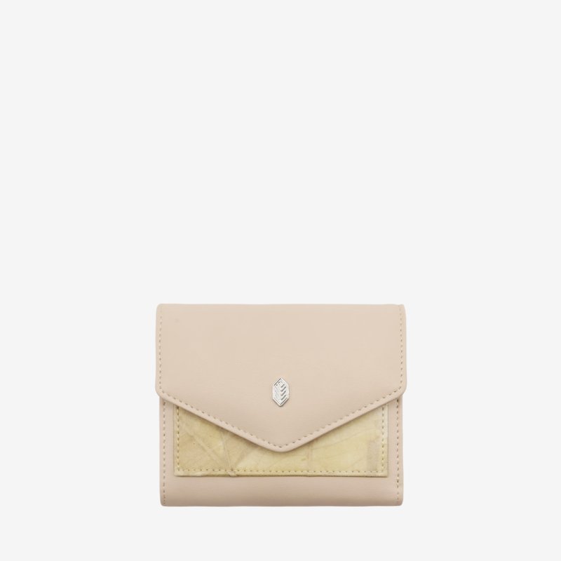 Milly Compact Wallet - Cream - Wallets - Plants & Flowers Khaki