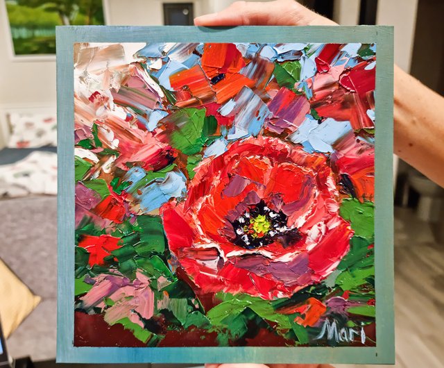 Acrylic Painting Paper - Poppy Red