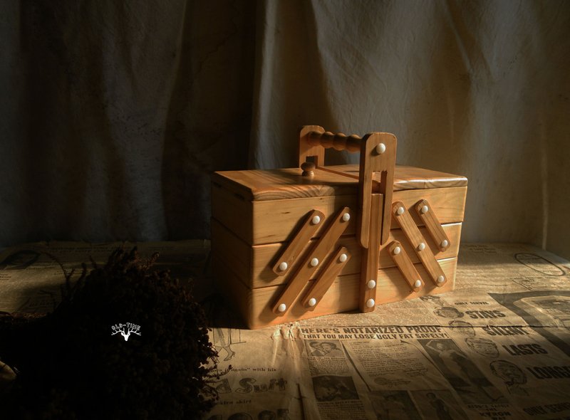 [老 时光 OLD-TIME] Used wooden tailor box imported from Japan - Storage - Other Materials 