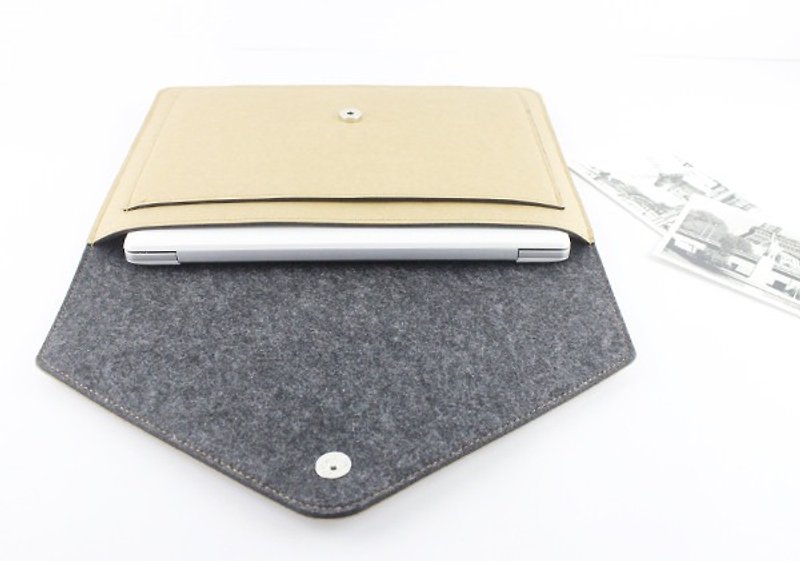 [Can be customized] pure hand-washed kraft paper blankets light pen protection inside the bag laptop bag laptop bag computer bag liner bag laptop computer 11 "/ 12" / 13 "/ 15 inch protective cover - 091 - Tablet & Laptop Cases - Polyester 