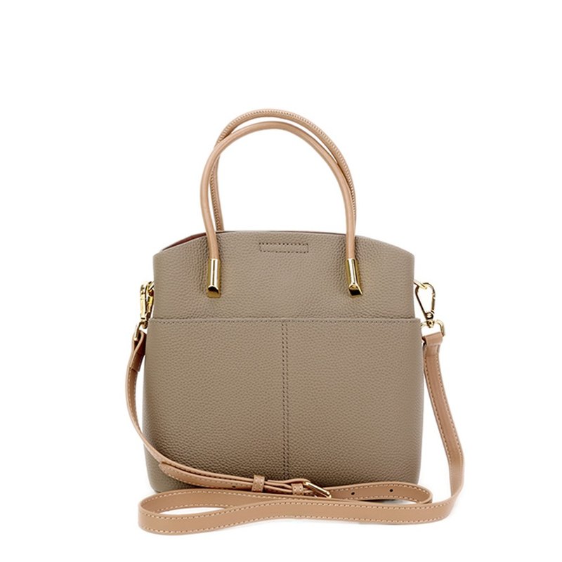 ALINA DOUBLE FUNCTION BAG - Handbags & Totes - Genuine Leather Khaki