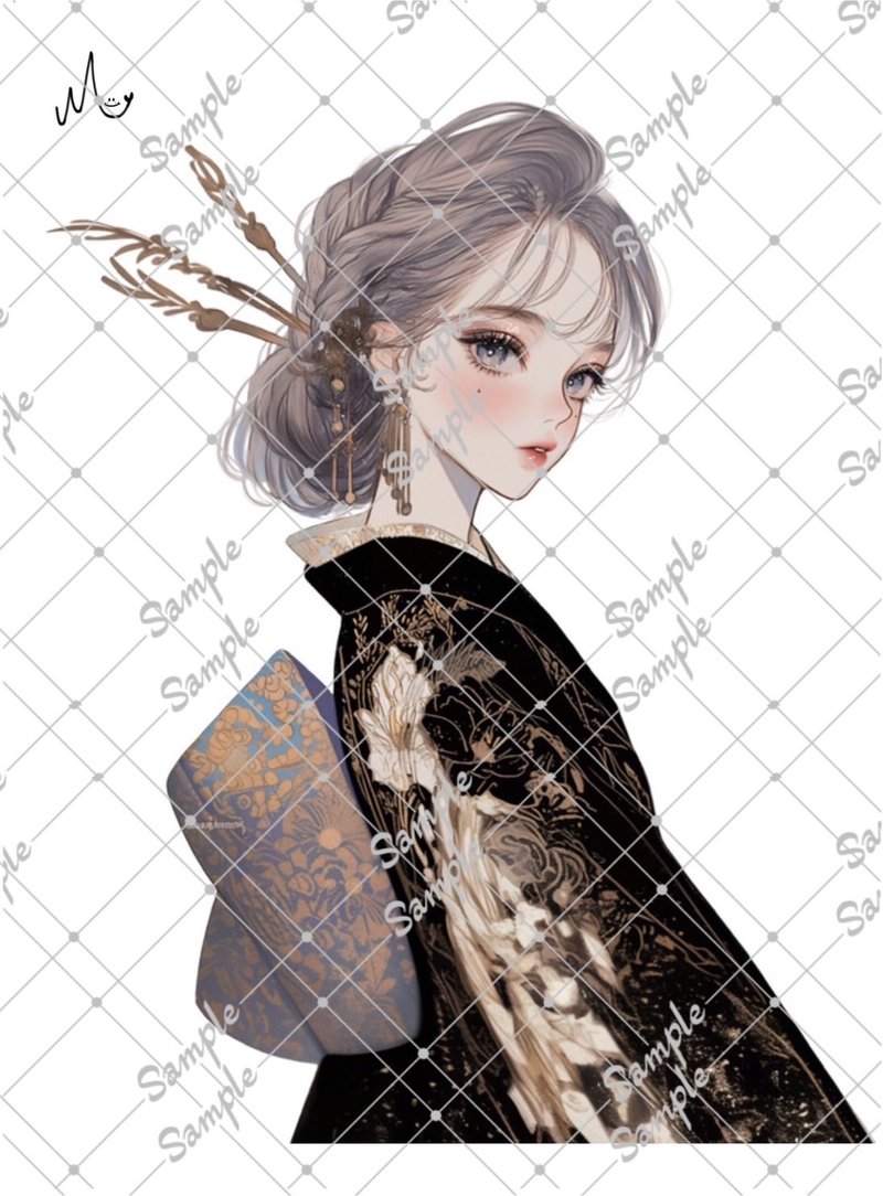 オリジナル人物ステッカー - 貼紙 - 紙 