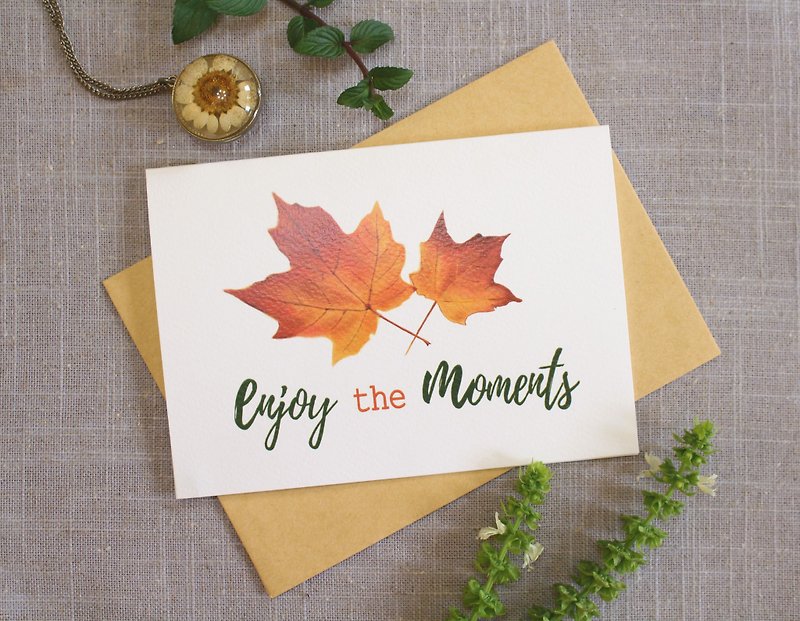 Maple Leaf Card  Greeting Card - การ์ด/โปสการ์ด - กระดาษ 