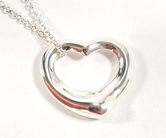 Tiffany & Co. 925シルバー ネックレス オープンハート 3256