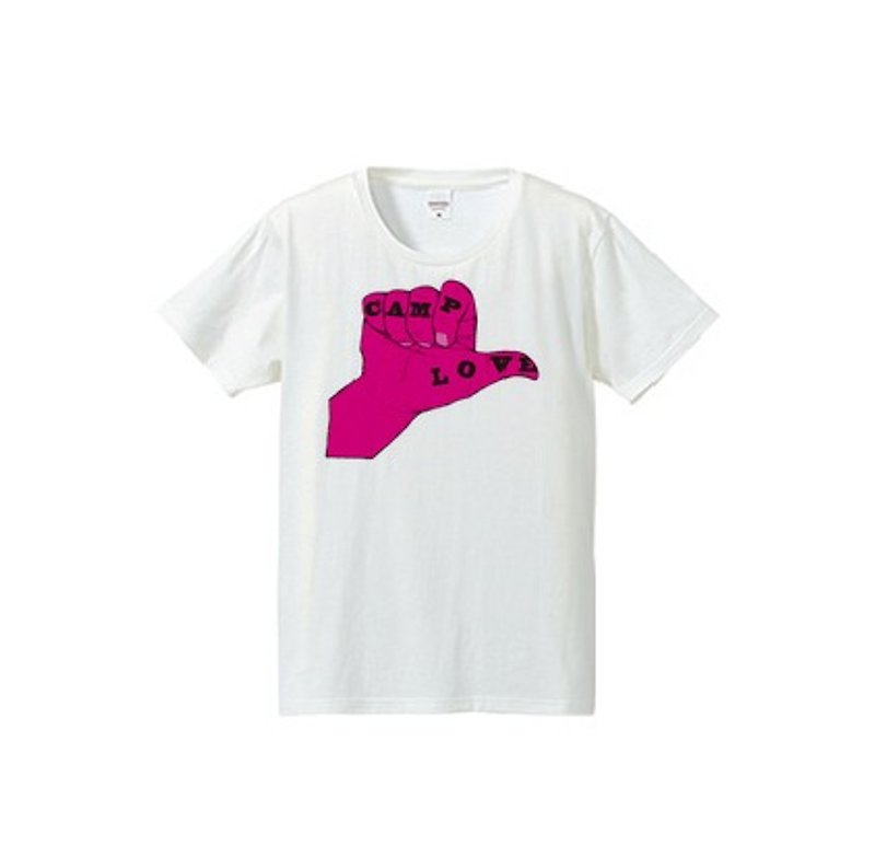 CAMP LOVE（4.7oz T-shirt） - T 恤 - 其他材質 紅色