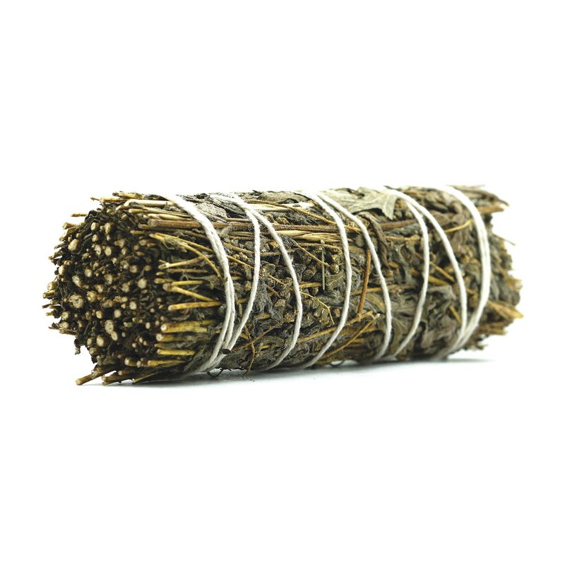 Faiza Naturals California Mugwort Smudge Stick Bundle - 4inch Vacuum Packed - Fragrances - Plants & Flowers Green