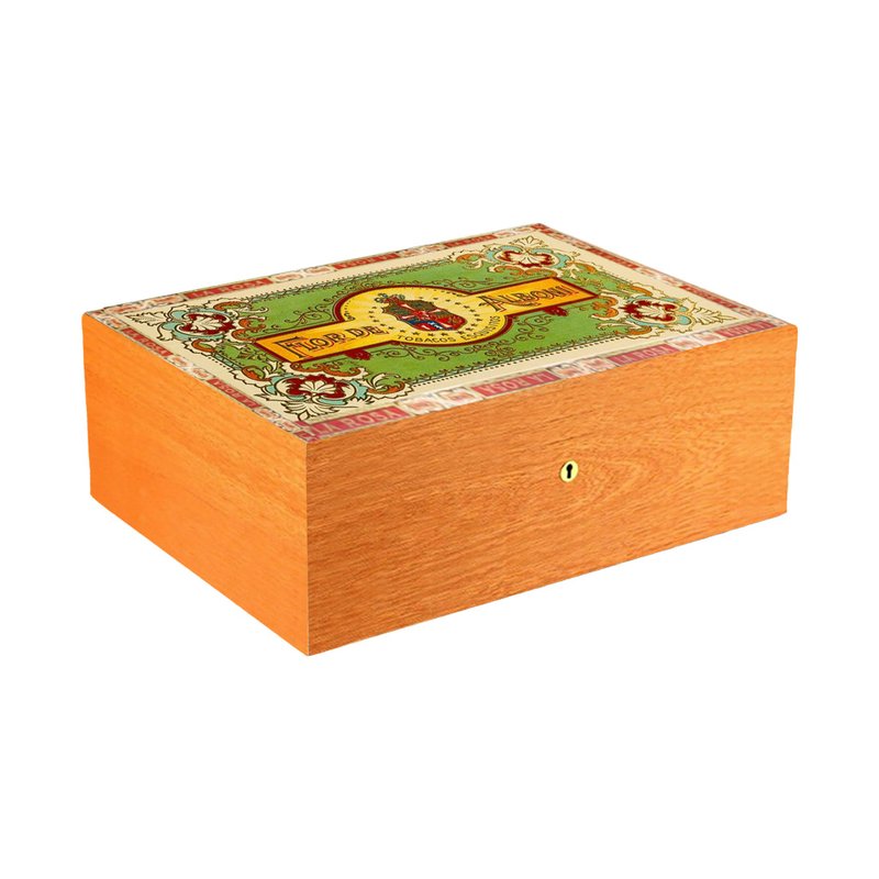 [Men's gift] imported Spanish cedar wood humidor high-end portable humidor solid wood melamine - Storage - Wood Brown