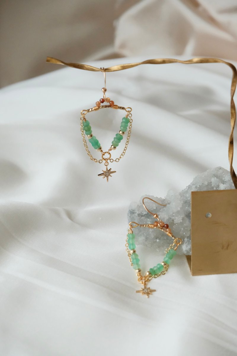 EBS obsessed with the Swiss series St. Gallen Prayer of St. Gallen - Earrings & Clip-ons - Semi-Precious Stones 