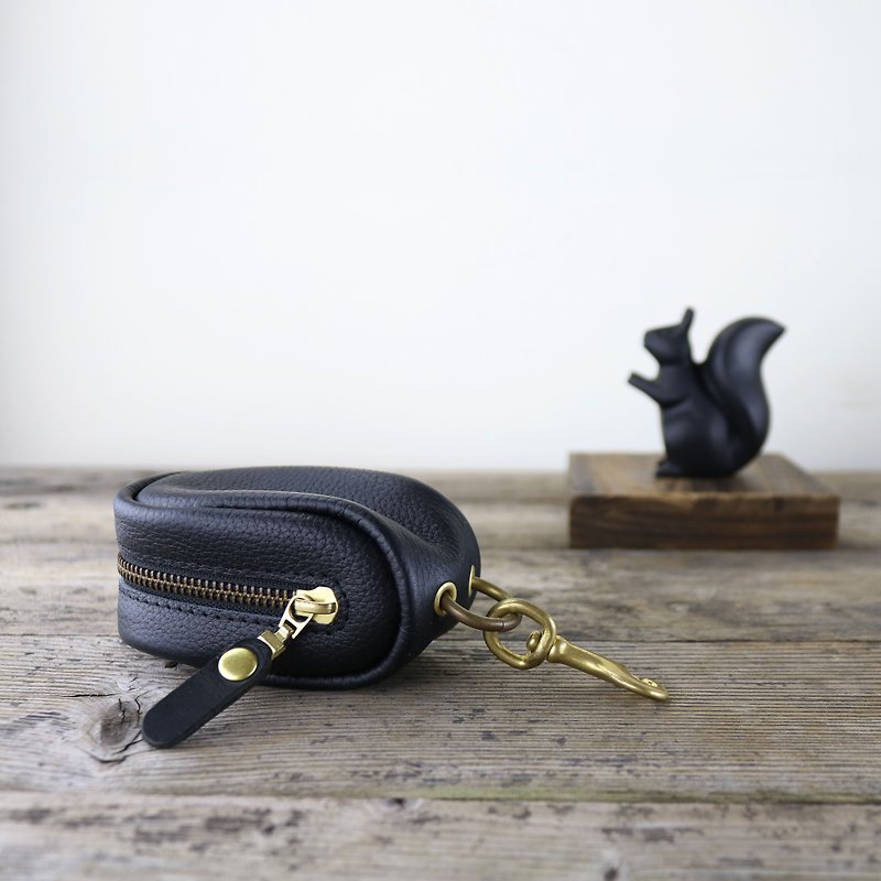 Structured key case - Keychains - Genuine Leather Black