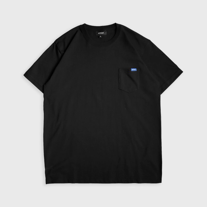 DYCTEAM - CLASSIC BLUE - 4052重磅口袋TEE (black) - 帽T/大學T - 棉．麻 黑色