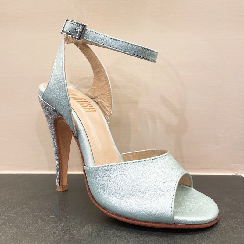 Pons Azul Claro Côte d'Azur bridge shoelace sandals (regular) - High Heels - Genuine Leather Blue
