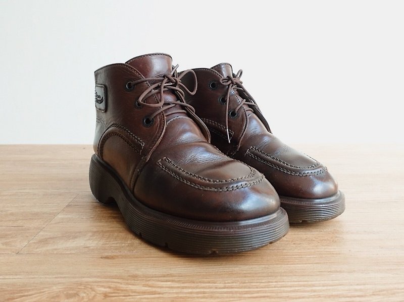 Vintage 鞋款 / Dr.Martens 馬汀大夫 / 短靴 no.35 - 女款短靴 - 真皮 咖啡色