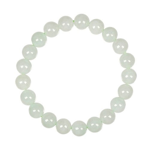 正佳珠寶 Gemsrich Jewelry 【正佳珠寶】翡翠 冰種白冰綠 8.4-8.6mm 天然A貨翡翠手珠