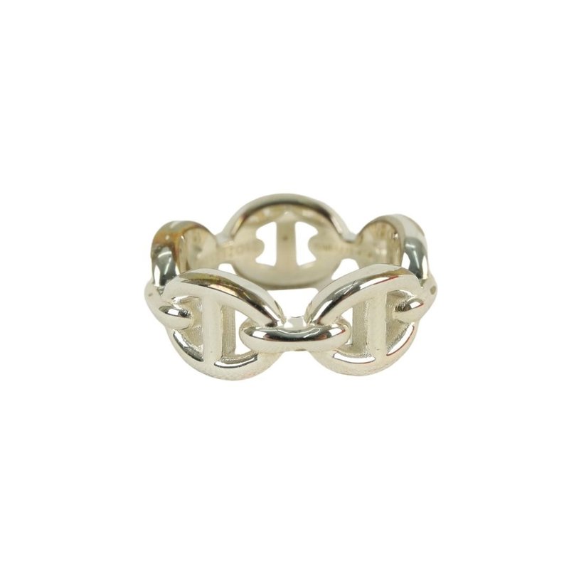 Hermes Chaine d'Ancre Enchene Ring - 01446 - แหวนทั่วไป - โลหะ สีเงิน