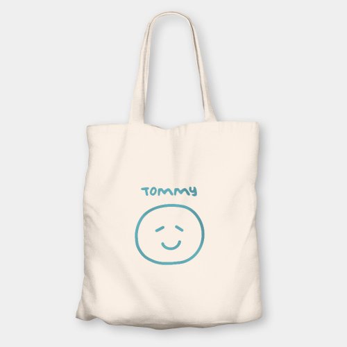 PIXO.STYLE 客製化文字 微笑Smile 環保購物袋 帆布袋 035