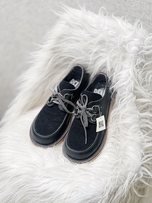 tokyo bopper / belly button 日本絕版真皮牛皮革手工鞋shoe