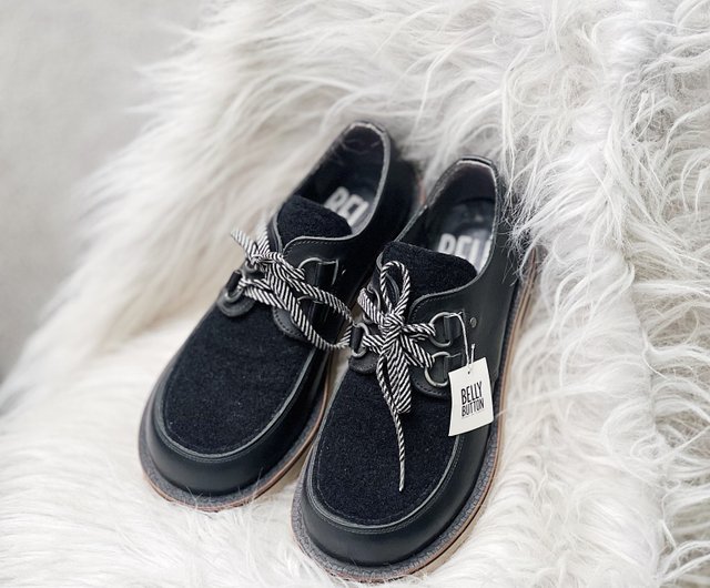 tokyo bopper / belly button 日本絕版真皮牛皮革手工鞋shoe