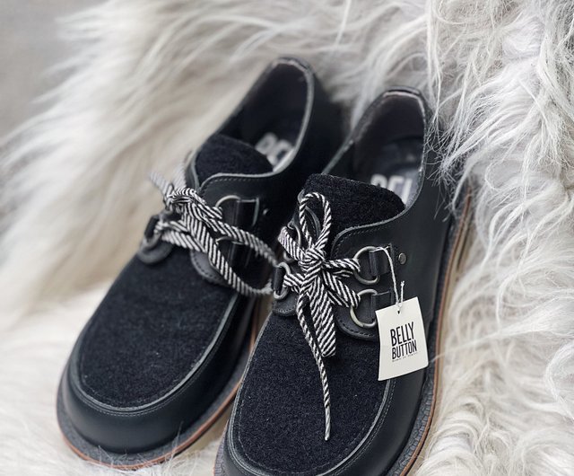 tokyo bopper / belly button 日本絕版真皮牛皮革手工鞋shoe