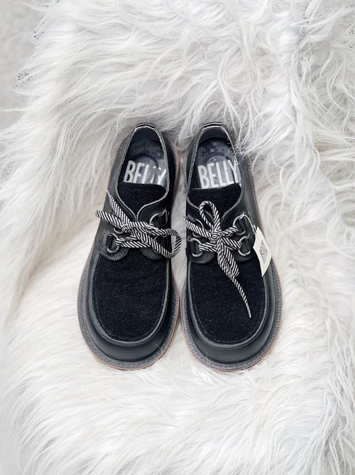 tokyo bopper / belly button 日本絕版真皮牛皮革手工鞋shoe