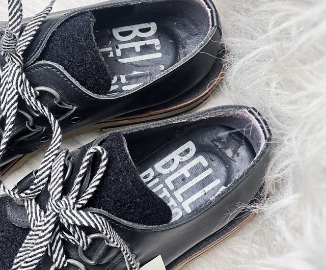 tokyo bopper / belly button 日本絕版真皮牛皮革手工鞋shoe