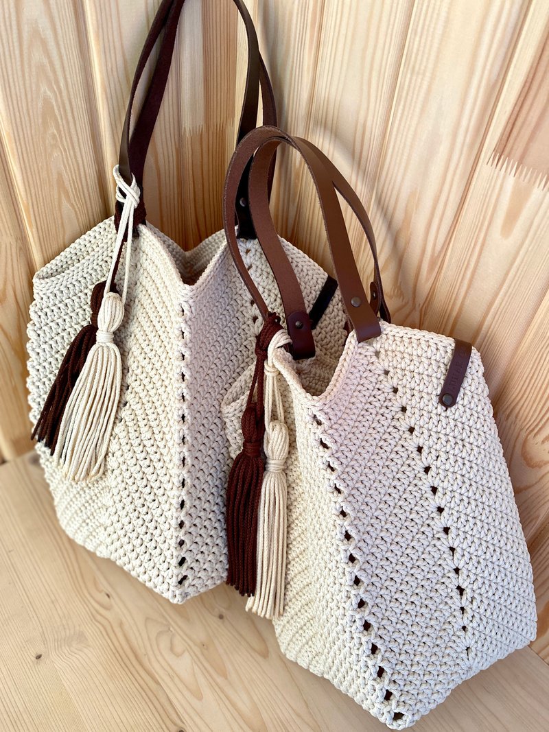 PDF PATTERN Crochet Jute Bag, California Jute Bag Pattern - 手工藝教學/工具書 - 其他材質 