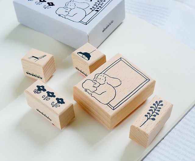 Journal Stamp Set - By the Window  Planner stamp, Rubber stamp, Scrapbook  - Shop dodolulu Stamps & Stamp Pads - Pinkoi