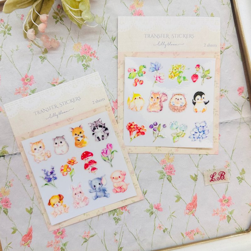 轉印貼紙【Hello Forest Friends】 - 貼紙 - 塑膠 多色