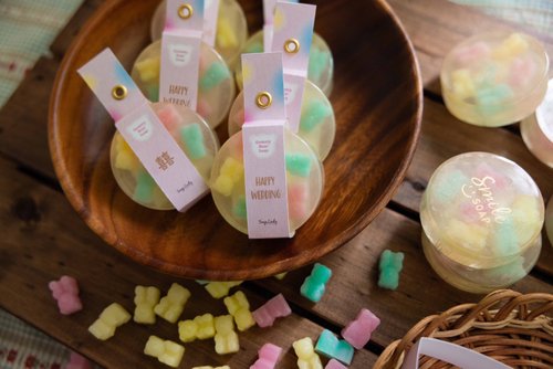SoapLady肥皂小姐 小熊軟糖香皂十份起 婚禮伴手禮 幼兒園生日分享禮
