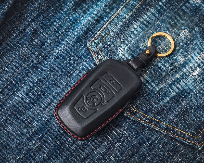 BMW BMW F30 F31 330 420 520 740 M2 M3 M4 car key - Keychains - Genuine Leather Black