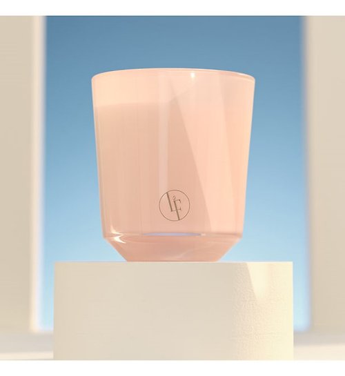 AT&T 法國經典風土 BlF法國百年蠟燭廠 粉彩系列香氛蠟燭~粉紅牡丹200g