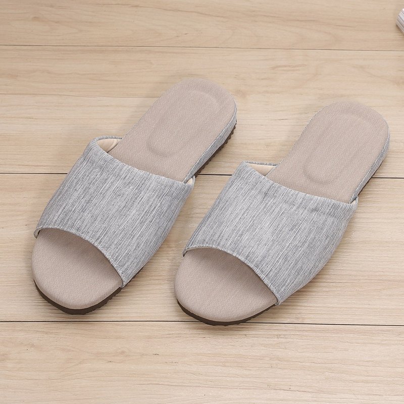 [Veronica] Deodorant Quick Dry Leisurely Coffee Yarn Indoor Slippers - Blue - Indoor Slippers - Other Materials Blue