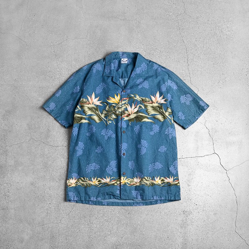 Vintage Aloha Shirts - Men's Shirts - Cotton & Hemp Blue