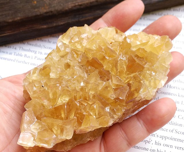 方解石蜂蜜 福建省産方解石天然鉱石 - ショップ alice-gems-jewelry