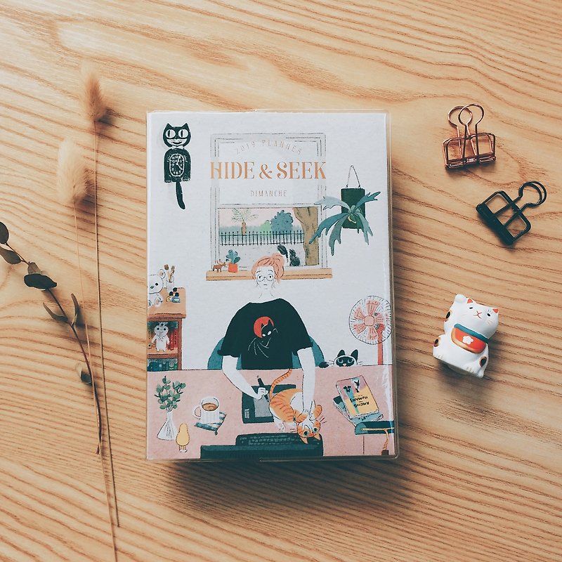 Di Mengqi HIDE & SEEK 2019 peekaboo Zhou Zhi - 喵 at home - Notebooks & Journals - Paper Multicolor
