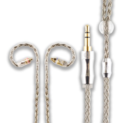 川木音箱 x ChuanMu Audio 16股IE200 IE300 600 900/3.5mm耳機升級線【M91】16股單晶銅鍍銀