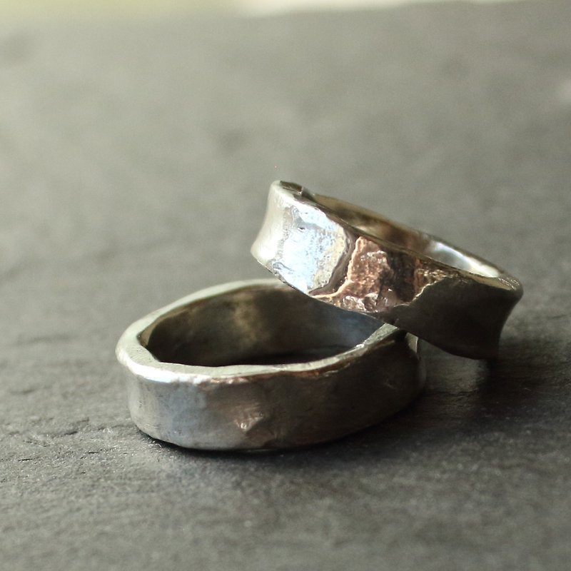 Tin x silver ring [Plate Tin Ring]