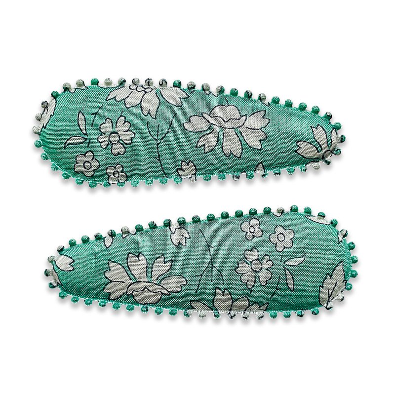 Australian Josie Joan's handmade floral fabric hairpin (L) - emma - เครื่องประดับผม - ผ้าฝ้าย/ผ้าลินิน 