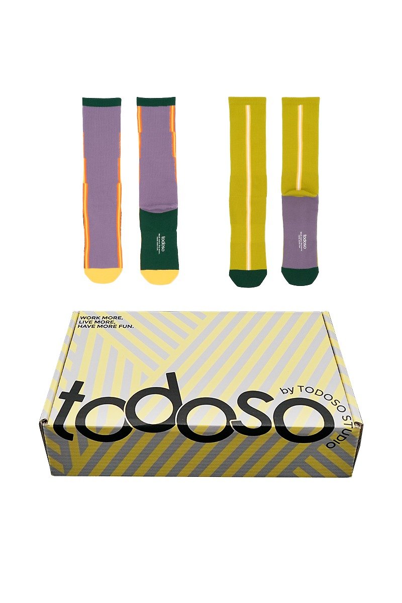 todoso socks for today urban sports socks for men and women 2 pairs Christmas gift box - Socks - Polyester 