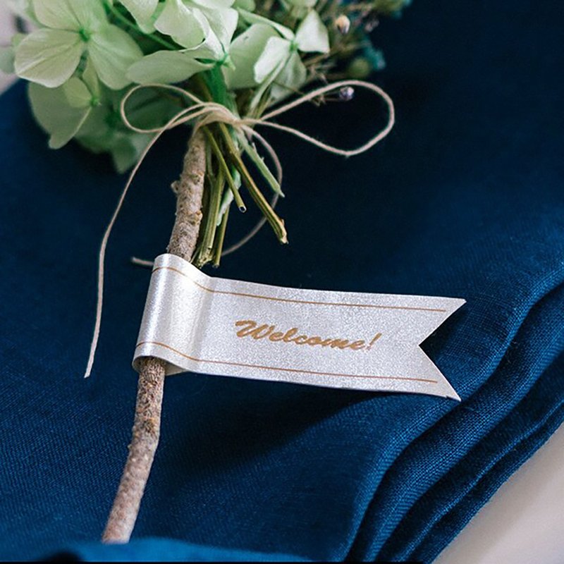 Brother TZe-PR234 Laminated Label Tape (12mm Glitter Gold on White) - อื่นๆ - กระดาษ สีเงิน