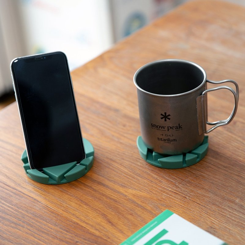 RPOD coaster  ArmyGreen color / set of 2 - Other - Silicone Green