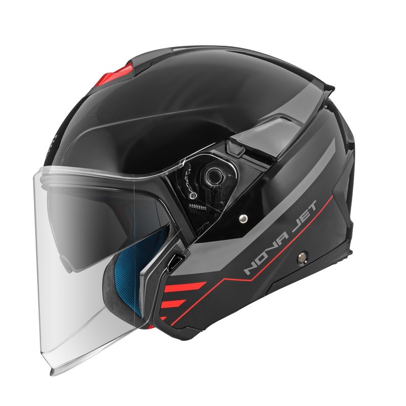 IRIE HELMETS NOVA - Nero Opaco/SEVEN BL1 (Grigio) - หมวกกันน็อก - วัสดุอื่นๆ สีดำ